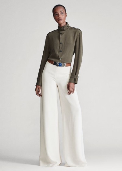 Women's Ralph Lauren Daria Crepe Marocain Pants | 473102QDM